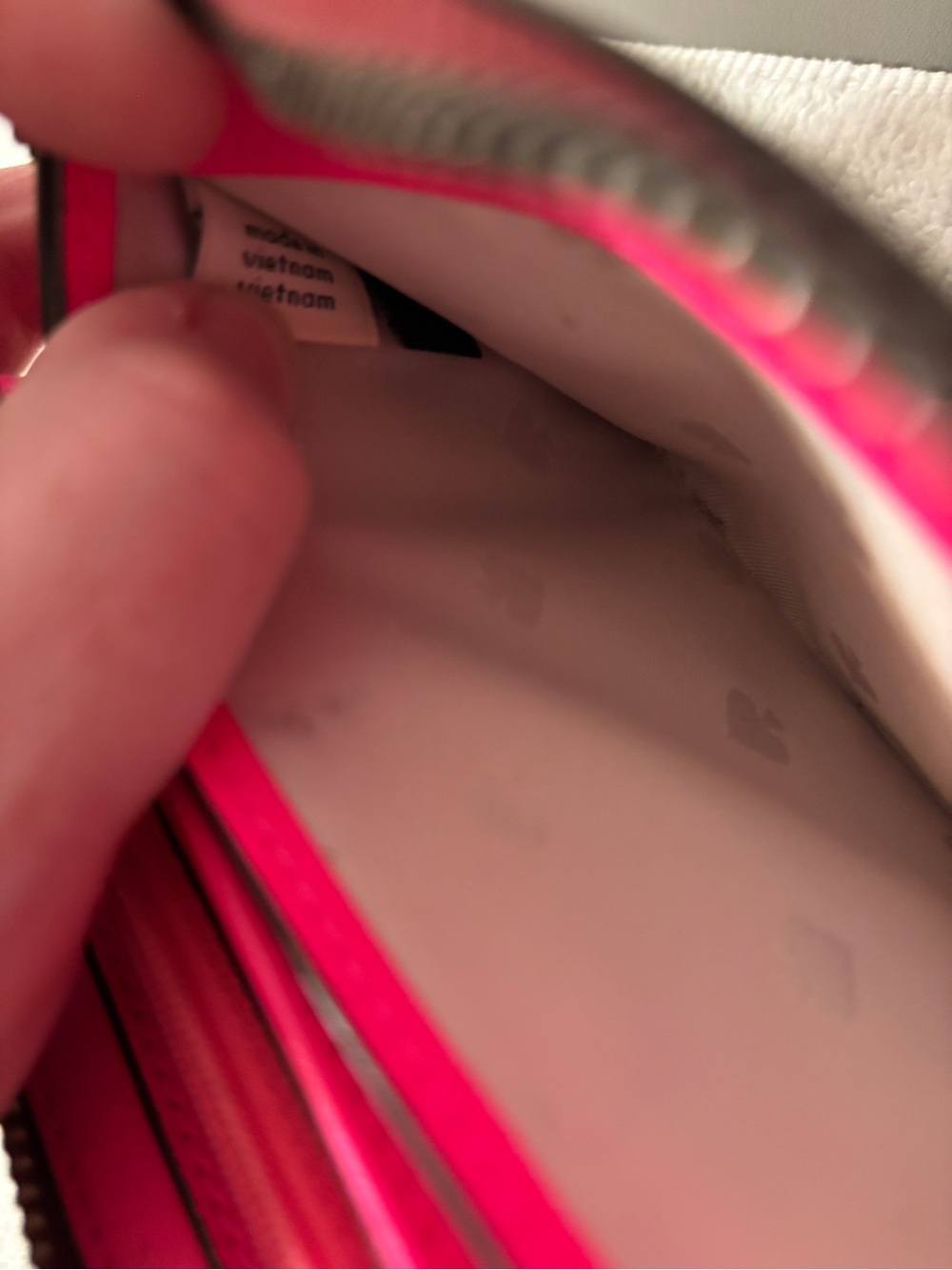 kate spade Red and Pink Heart-Stripe Zip Wallet - Picture 15 of 15